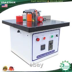 Portable Double Side Gluing Wood Banding Machine 1200W Self Cutting Edge Bander