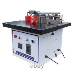 Portable Double Side Gluing Wood Banding Machine 1200W Self Cutting Edge Bander