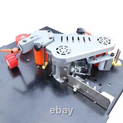 Portable Double Side Gluing Wood Banding Machine 1200W Self Cutting Edge Bander