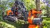 Powerful Big Tree Harvester Working Amazing Giant Excavator Cutting Tree Fast Tree Removal Machine