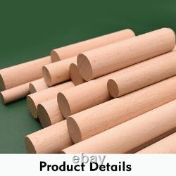 Quality Wooden Dowels 10cm 20cm 30cm Craft Pole Stick beech Wood Dowel