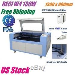 RECI W4 130W CO2 Laser Engraving Cutting Machine 1300x900mm Electric Lift Table