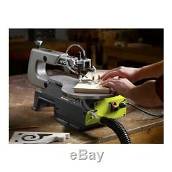 RYOBI 1.2 Amp Corded 16 inch Variable Speed Scroll Saw Woodworking Cutting Tool