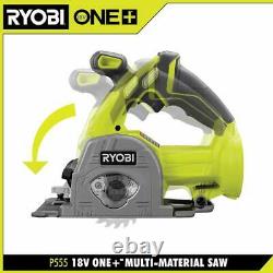 RYOBI Cordless Circular Saw 18-Volt Adjustable Plunge Cutting Depth Metal Blade