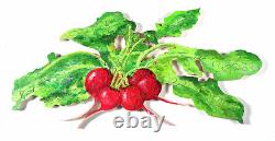 Radishes Painting-on-wood Hand Cut Puzzle BellArt, 66 Pieces