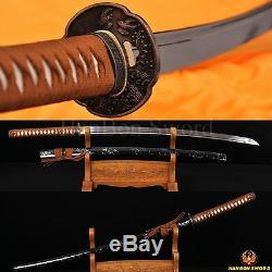 Real Handmade Katana Samurai Japanese Bird Sword 1060 Steel Blade Can Cut Bamboo