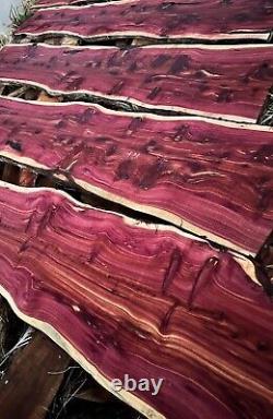 Red Cedar Live Edge Slab / Kiln Dried & Planed / Various Sizes / 1.5 Thick