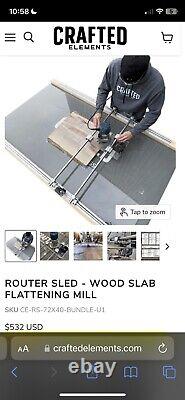 Router Sled Wood Slab Flattening Mill