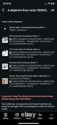 Router Sled Wood Slab Flattening Mill