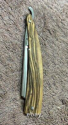 S. K. Colling And Co 6/8 Straight Razor, Cut Throat, Olive wood Scales