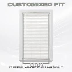 SHIPS 1-2 DAYS Custom Cut Ultra Premium 2 Faux Wood Blinds Hundreds of Sizes