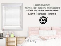 SHIPS 1-2 DAYS Custom Cut Ultra Premium 2 Faux Wood Blinds Hundreds of Sizes