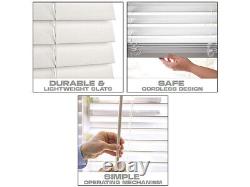 SHIPS 1-2 DAYS Custom Cut Ultra Premium 2 Faux Wood Blinds Hundreds of Sizes