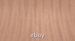 Sapele Ribbon Mahogany wood veneer 48 x 96 on wood backer A grade 1/25 thick