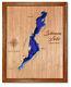 Schroon Lake New York 3d Laser Cut Wood Lake Map. Lake House Decor