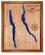 Seneca & Cayuga Lake New York 3d Laser Cut Wood Lake Map. Lake House Decor