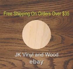 Set of 10 Circles, Laser Cut Wood, Sizes up to 5 feet, Multiple Thickness