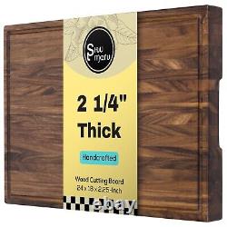 Shumaru 2.25-Inch Thick XX-Large Butcher Block Cutting Board 24x18