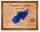 Snyder's Lake New York 3d Laser Cut Wood Lake Map. Lake House Decor