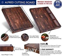 Sonder Los Angeles Made in USA Large Thick End Grain Walnut Wood Cutting Boar
