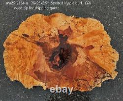 Spalted Maple Burl Cookie Cut River Table DIY MA25-2184