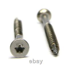 Stainless Steel Deck Screws Star Drive Bugle Wood Cutting Type 17 Point #8