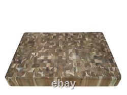 TEAKHAUS Butcher Block Extra Thick With Bowl Cut Out