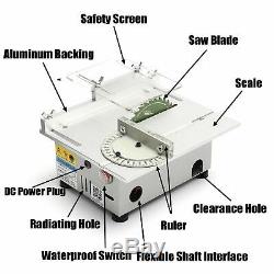 Table Saw Portable Bench Precision Blade Woodworking Cutting Polish Machine DC24