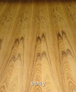 Teak Flat Cut wood veneer sheet 24 x 96 with wood backer 1/25 thick A grade