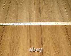 Teak Flat Cut wood veneer sheet 24 x 96 with wood backer 1/25 thick A grade