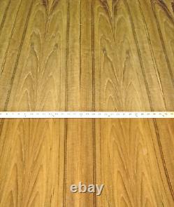 Teak Flat Cut wood veneer sheet 24 x 96 with wood backer 1/25 thick A grade