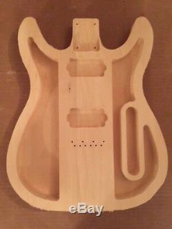 Tele Double Cut Thinline Style Body European Lindin Wood Light Weight USA Made