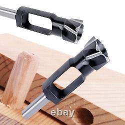 Tenon Dowel Plug Cutter 4Pcs Set 3/8 1/2 5/8 3/4 Wood Dowel Maker Drill Bits