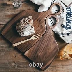 The Romeo & Juliet Cutting Boards Set of 2 Premium Walnut, Ideal for Weddings