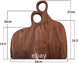 The Romeo & Juliet Cutting Boards Set of 2 Premium Walnut, Ideal for Weddings