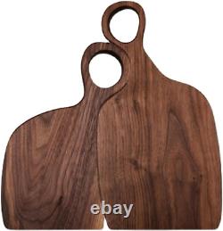 The Romeo & Juliet Cutting Boards Set of 2 Premium Walnut, Ideal for Weddings