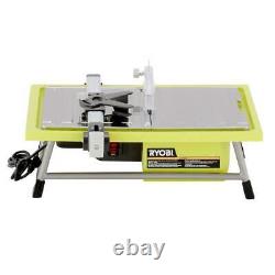 Tile Saw Wet 7 in Blade with Stand Diamond Bevel Cut Rip Miter Cutting NEW Ryobi