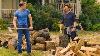 Tony Stark Steve Rogers Chopping Wood Scene Avengers Age Of Ultron 2015 Movie Clip Hd
