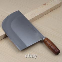Traditional Cleaver Knives Cutting Chop Bone Butcher Knife Chinese Style Wood XL