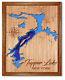 Tupper Lake New York 3d Laser Cut Wood Lake Map. Lake House Decor