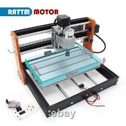 (US)3018-pro DIY CNC Router 10W Laser GRBL Wood Engraver Milling Cutting Machine