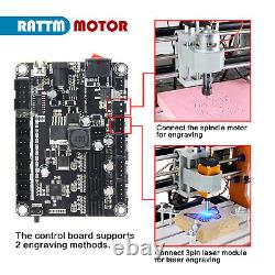 (US)3018-pro DIY CNC Router 10W Laser GRBL Wood Engraver Milling Cutting Machine