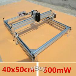 US Laser Engraving Machine 40X50CM DIY Logo Cutting 500mW Marking Wood Printer