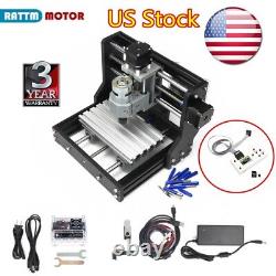 USA? CNC 1610 Mini Engraver Machine Wood PCB PVC Milling Cutting+Offline Handle