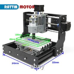 USA? CNC 1610 Mini Engraver Machine Wood PCB PVC Milling Cutting+Offline Handle