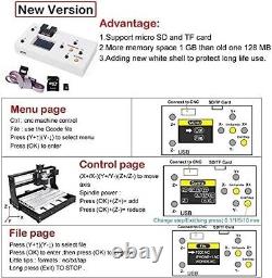 USA? CNC 1610 Mini Engraver Machine Wood PCB PVC Milling Cutting+Offline Handle