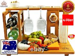 Ultimate Bundle Cheese Board Bamboo Chopping Cutting Wood Wine Serving Gift Set