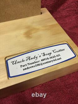 Uncle Andy's Soap Cutter Straight Blade Soap Loaf Cutter Uniform Cuts