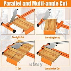 Upgraded Vinyl Plank Cutter Manual Laminate Floor Cutting Tool with Movable V Su