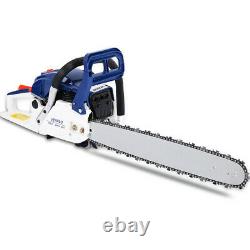 VEHPRO 20 Bar Gas Powered Chainsaw Chain Saw 2-Stroke 58cc Handed Wood Cutting